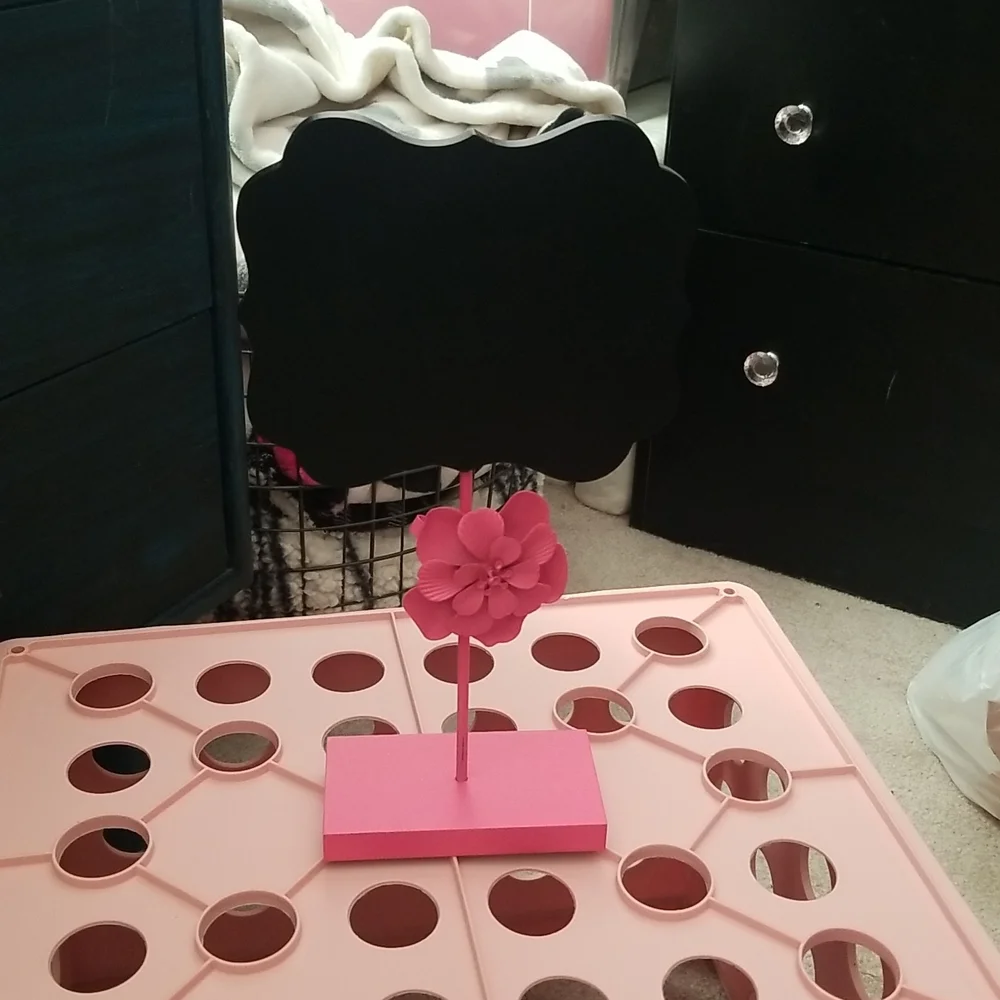 Flower desk chalkboard